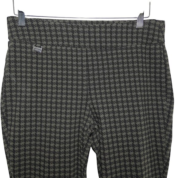 PREMISE Studio Houndstooth Black Gray Pants Dark Academia Officecore Chic Size M - Picture 8 of 11